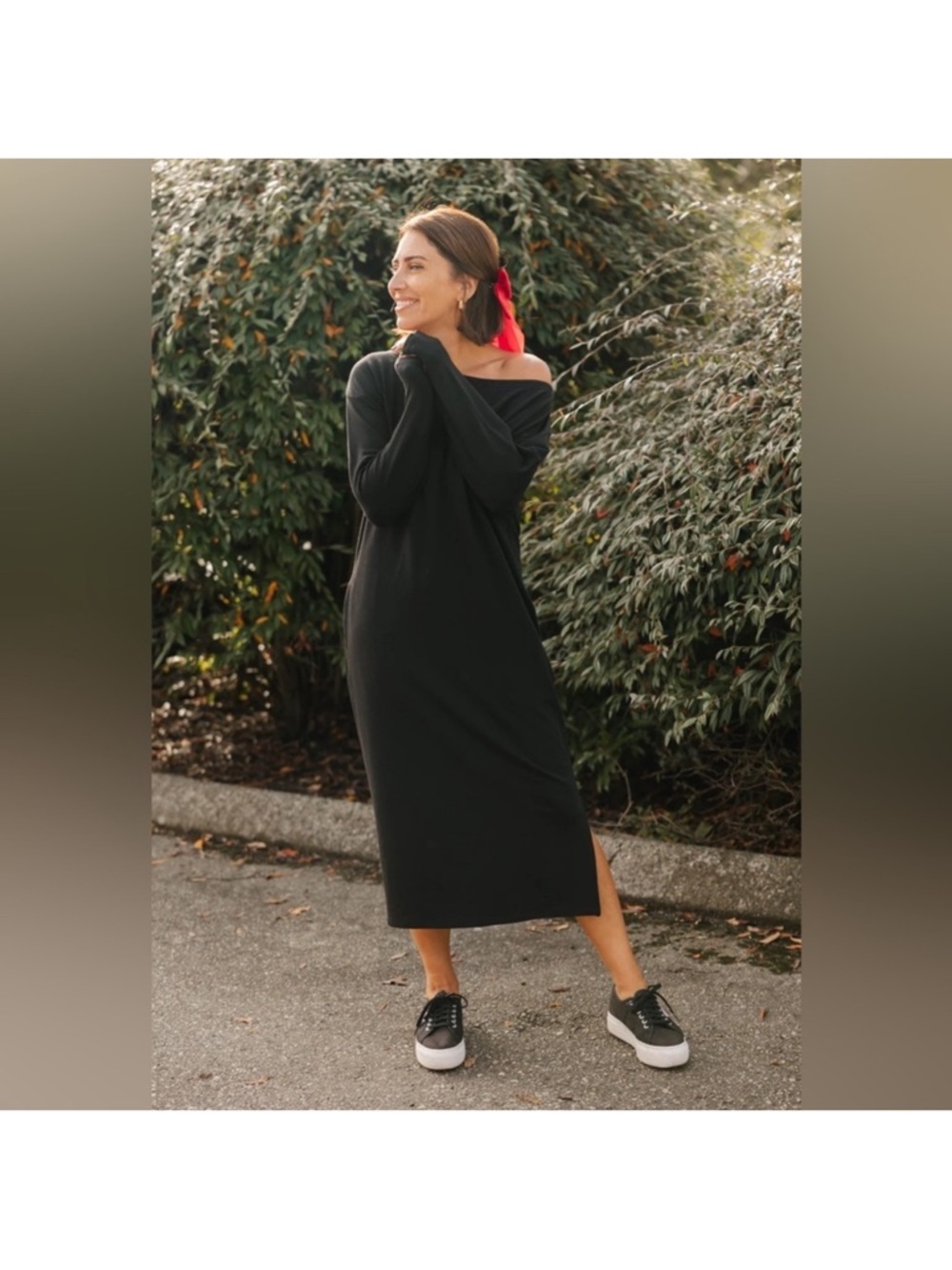 Smash + Tess All Day Relaxed Fit Midi Dress Size L/XL - Picture 5 of 13